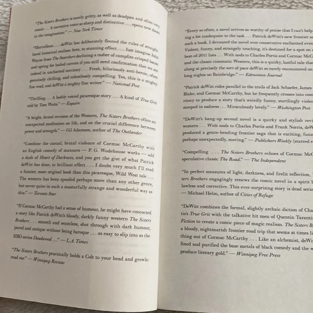 The Sisters Brothers novel by Patrick DeWitt trade paperback 2011​​​​​ - Picture 5 of 5